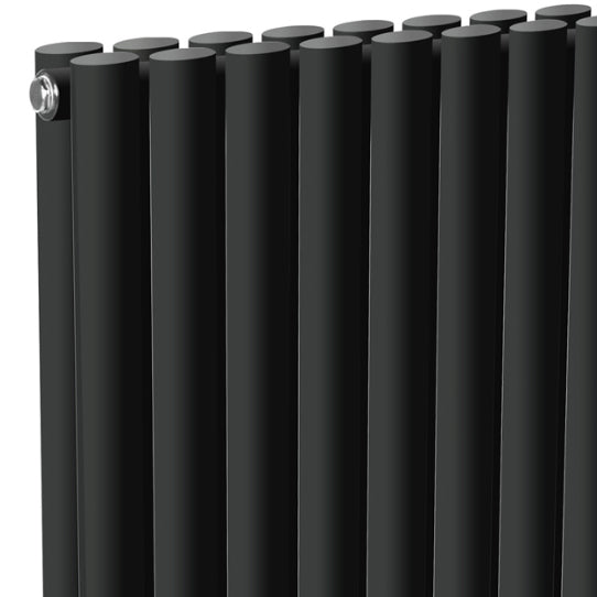 Neva Horizontal Double Radiator - 550mm Tall - Anthracite - Various Sizes