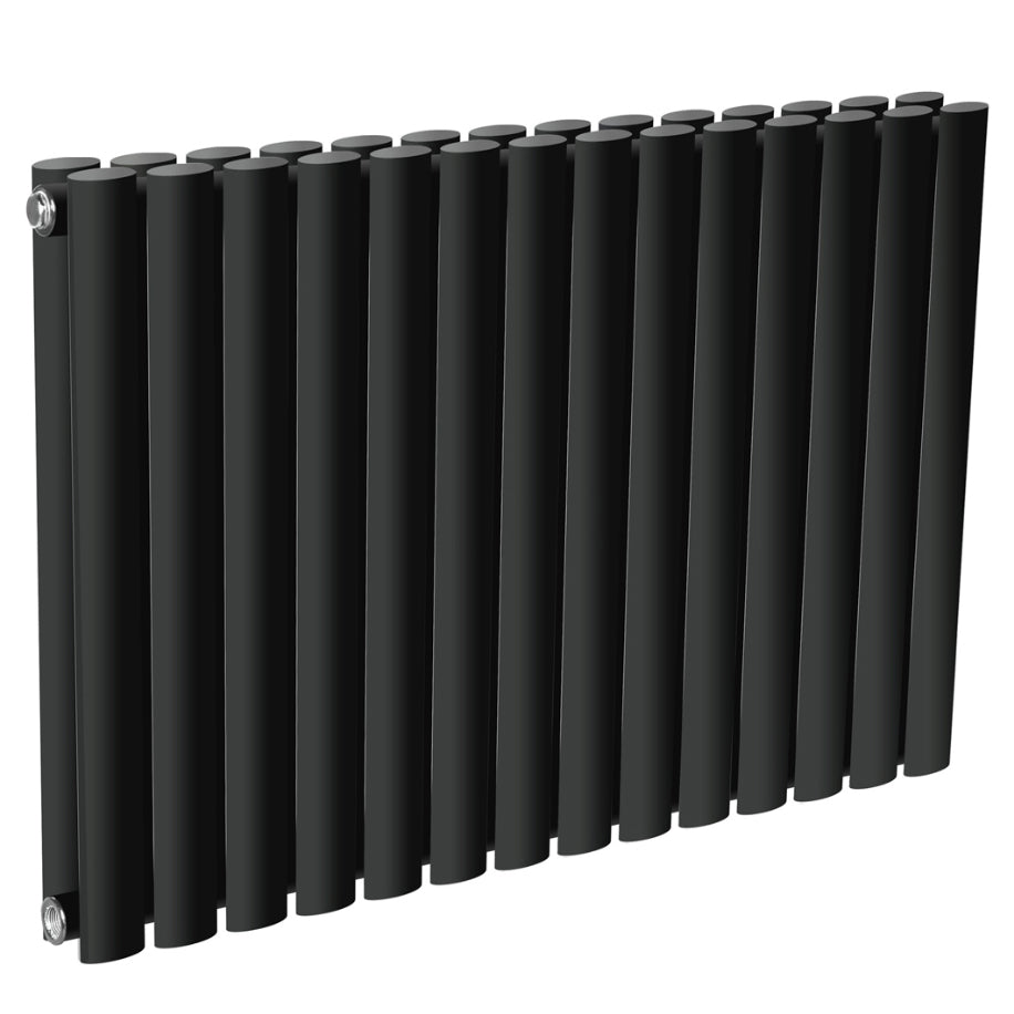 Neva Horizontal Double Radiator - 550mm Tall - Anthracite - Various Sizes