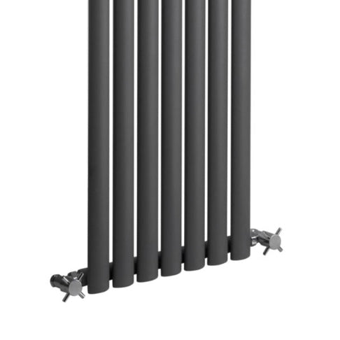 Neva Vertical Single Radiator - Various Sizes - Anthracite