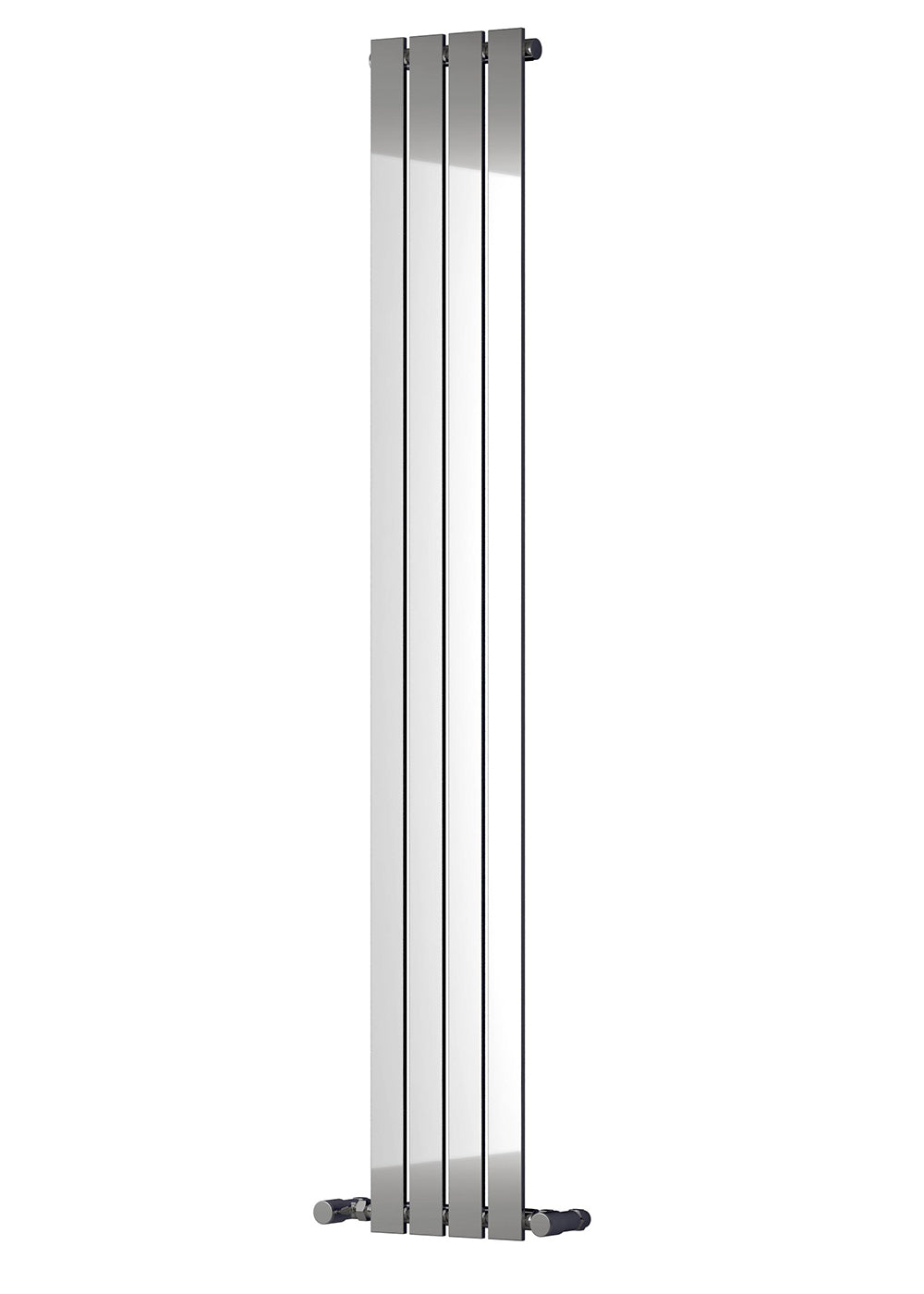 Osimo Vertical Designer Radiator - 1800mm Tall - Chrome - Various Sizes