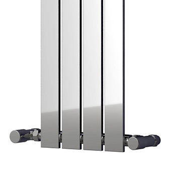 Osimo Vertical Designer Radiator - 1800mm Tall - Chrome - Various Sizes