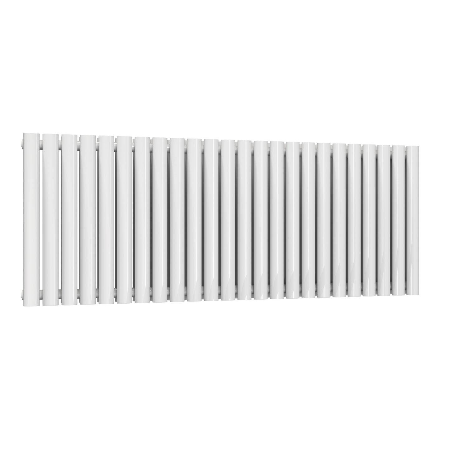 Ovale Horizontal Single Column Radiator - Various Sizes - White