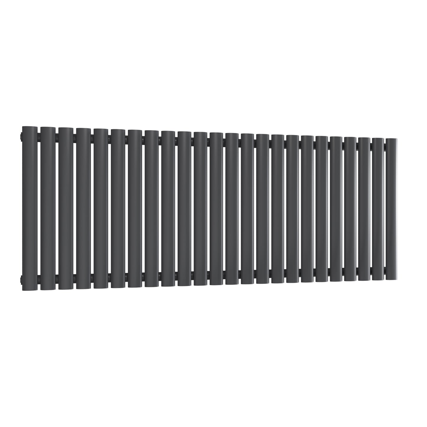 Ovale Horizontal Single Column Radiator - Various Sizes - Anthracite