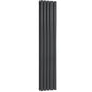 Ovale Vertical Double Column Radiator - Various Sizes - Anthracite