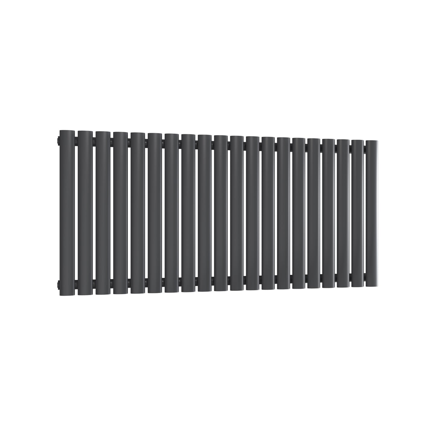 Ovale Horizontal Single Column Radiator - Various Sizes - Anthracite