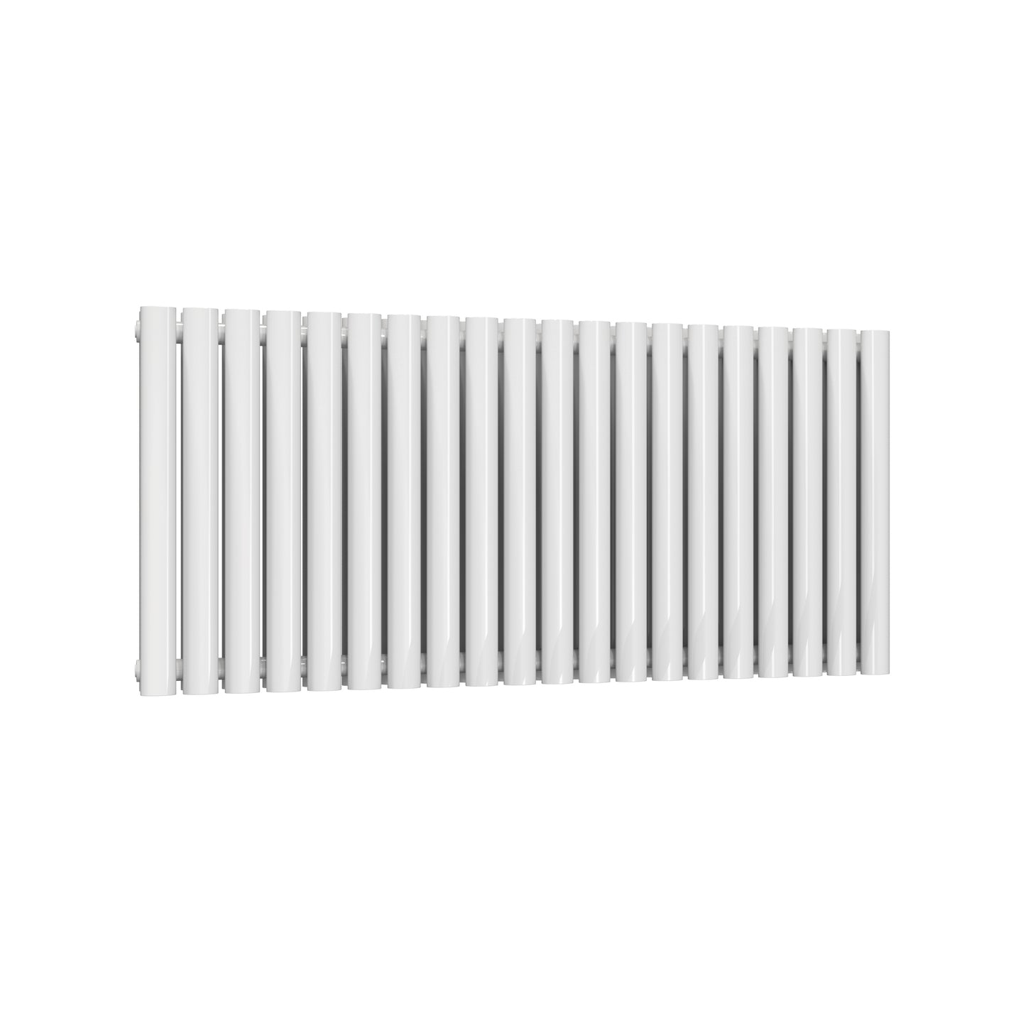 Ovale Horizontal Single Column Radiator - Various Sizes - White