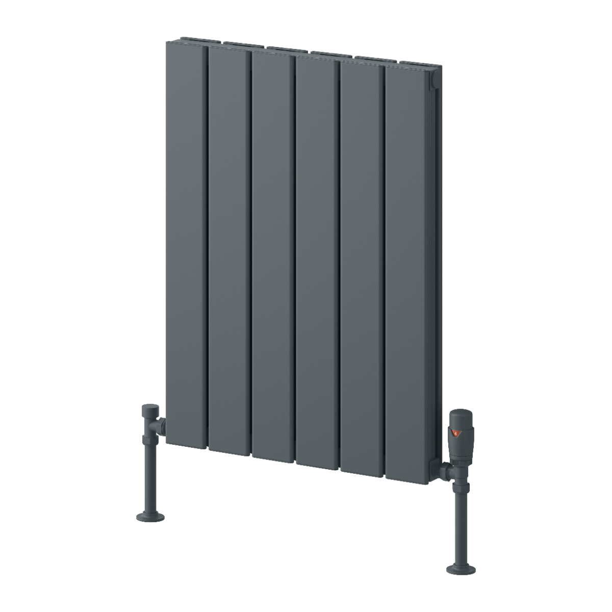 Piatto Horizontal Double Aluminium Radiator - Anthracite - Various Sizes