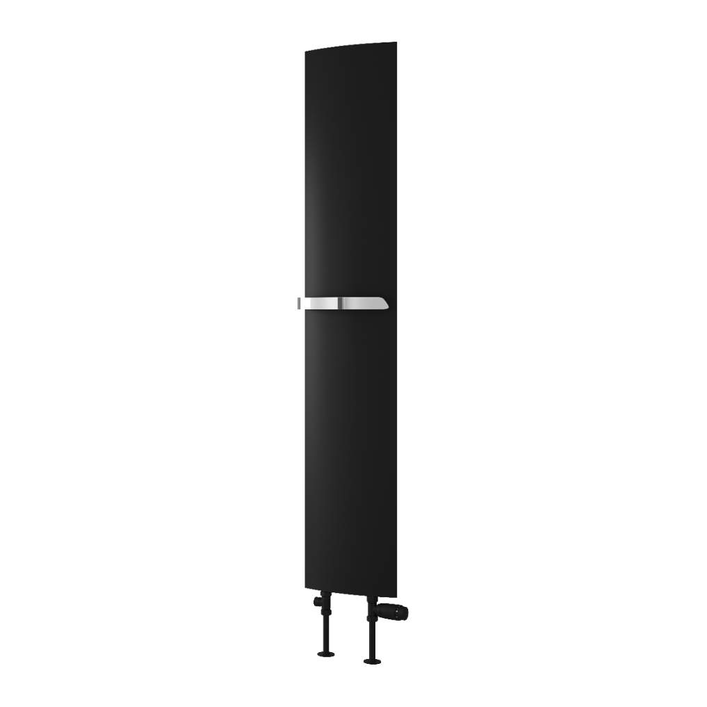 Picoli Vertical Aluminium Radiator - Black - Various Sizes