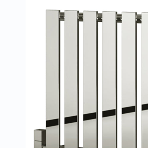 Pienza Horizontal Designer Radiator - 550mm Tall - Chrome - Various Sizes