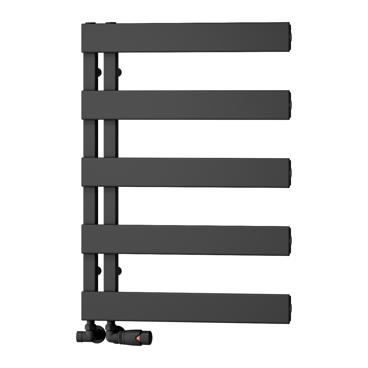 Carpena Aluminium Towel Rail - Black- Various Sizes