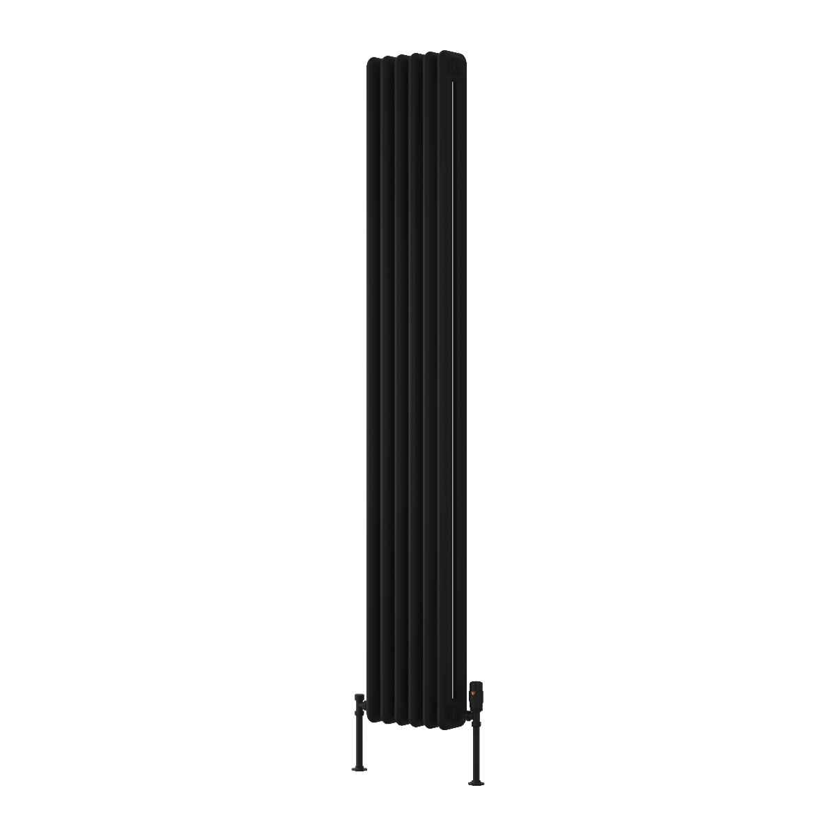 Hedingham Vertical Mild Steel Radiator - Black - Various Sizes