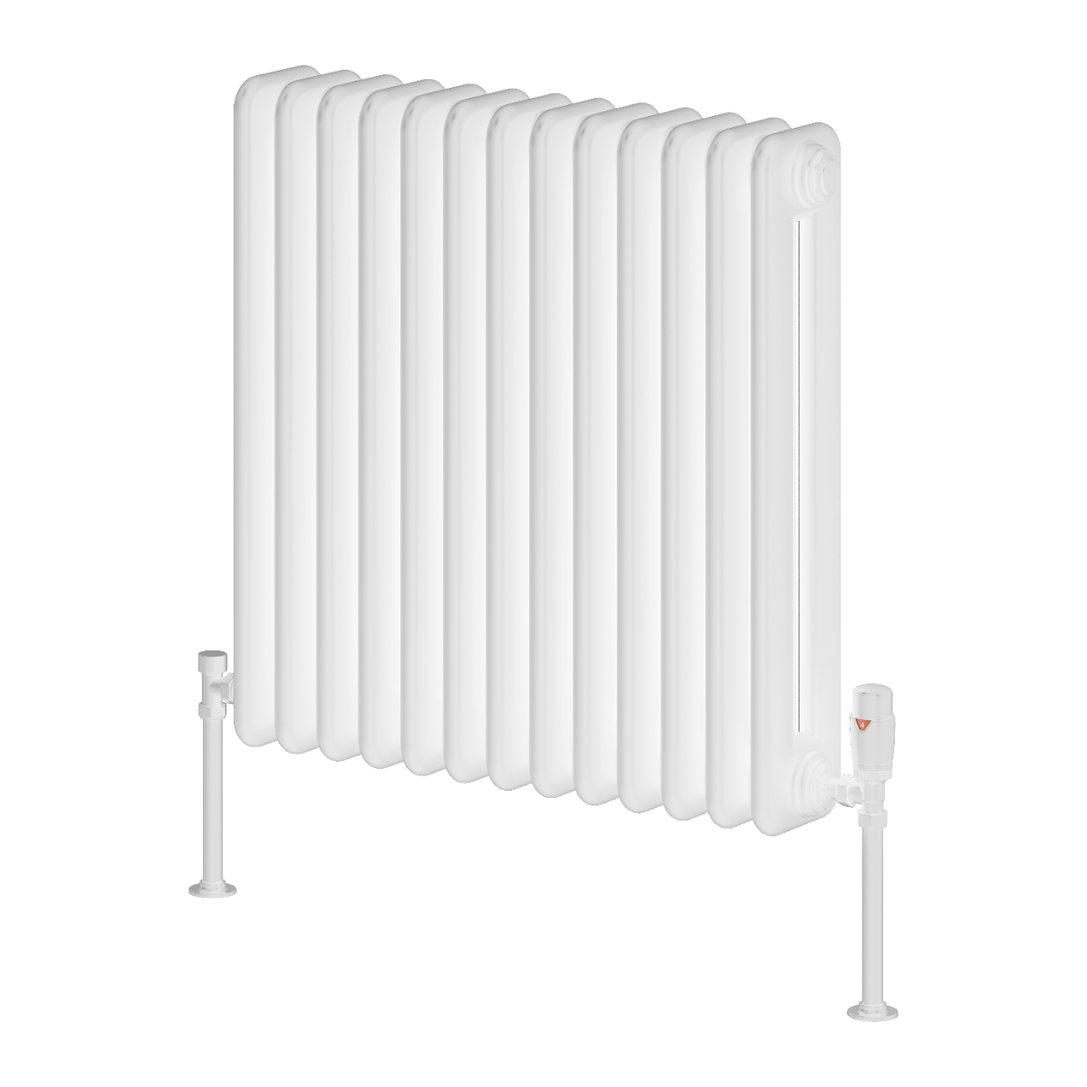 Hedingham Horizontal Mild Steel Radiator - White - Various Sizes