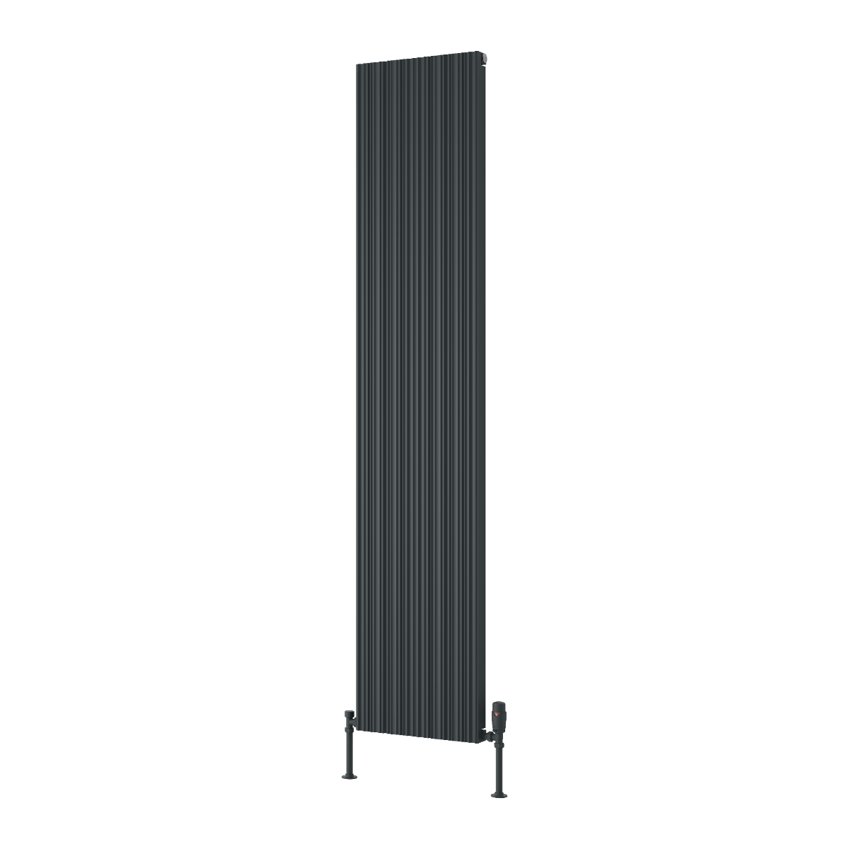 Melvin Vertical Single Aluminium Radiator - Anthracite- Various Sizes