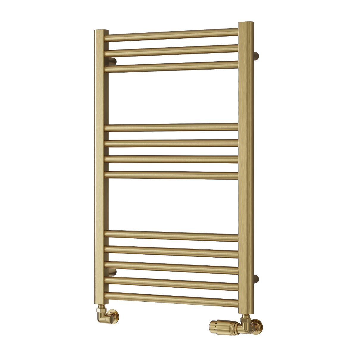 Ottone Mild Steel Towel Rail - Brushed Brass - Various Sizes