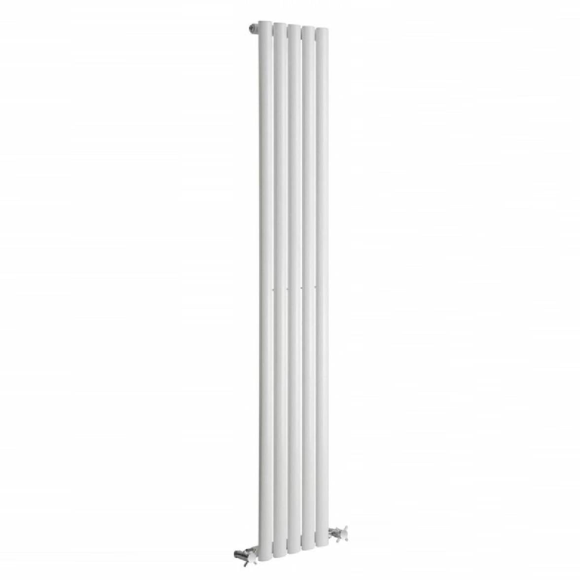 Neva Vertical Single Radiator - Various Sizes - White