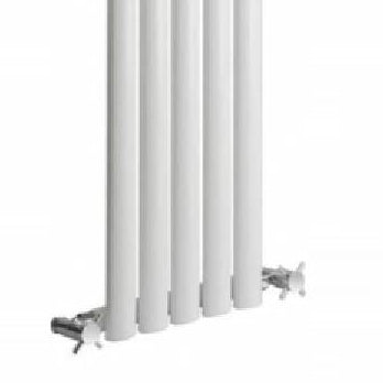 Neva Vertical Single Radiator - Various Sizes - White