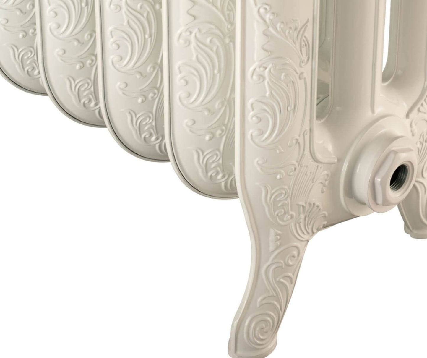 Rococo 3 Column Cast Aluminium Radiator - 770 Tall - Various Colours - Various Sizes