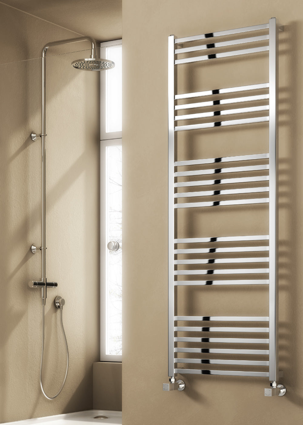 Vasto Heated Towel Rail - Various Sizes - Chrome
