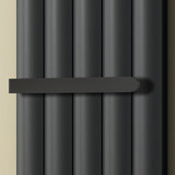 Vicari Vertical Single Aluminium Radiator - 1800mm Tall - Anthracite - Various Sizes