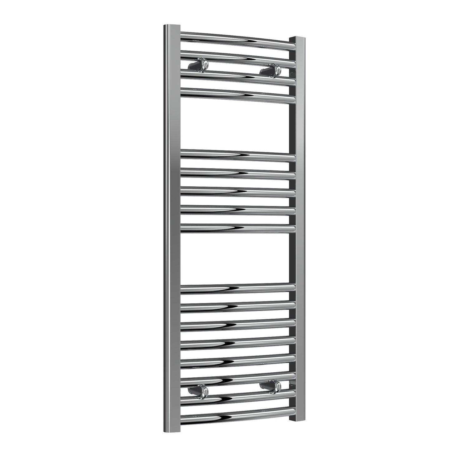 Diva Electric Curved Heated Towel Rail -Various Sizes - Chrome