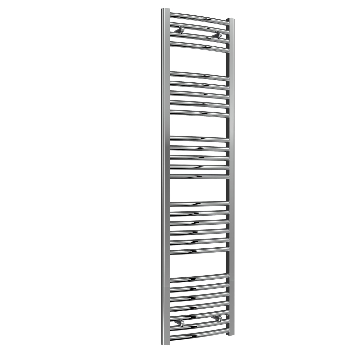 Diva Electric Curved Heated Towel Rail -Various Sizes - Chrome