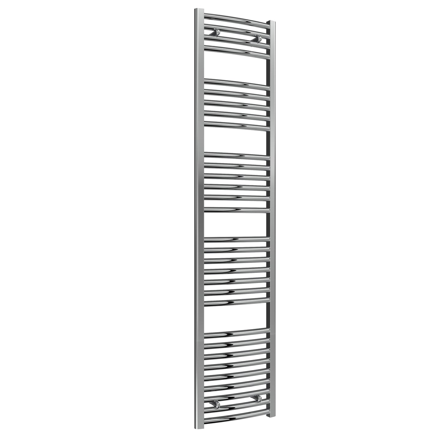 Diva Electric Curved Heated Towel Rail -Various Sizes - Chrome