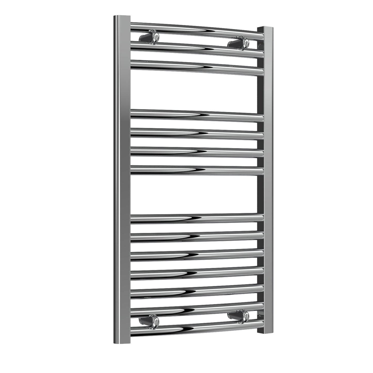 Diva Electric Curved Heated Towel Rail -Various Sizes - Chrome