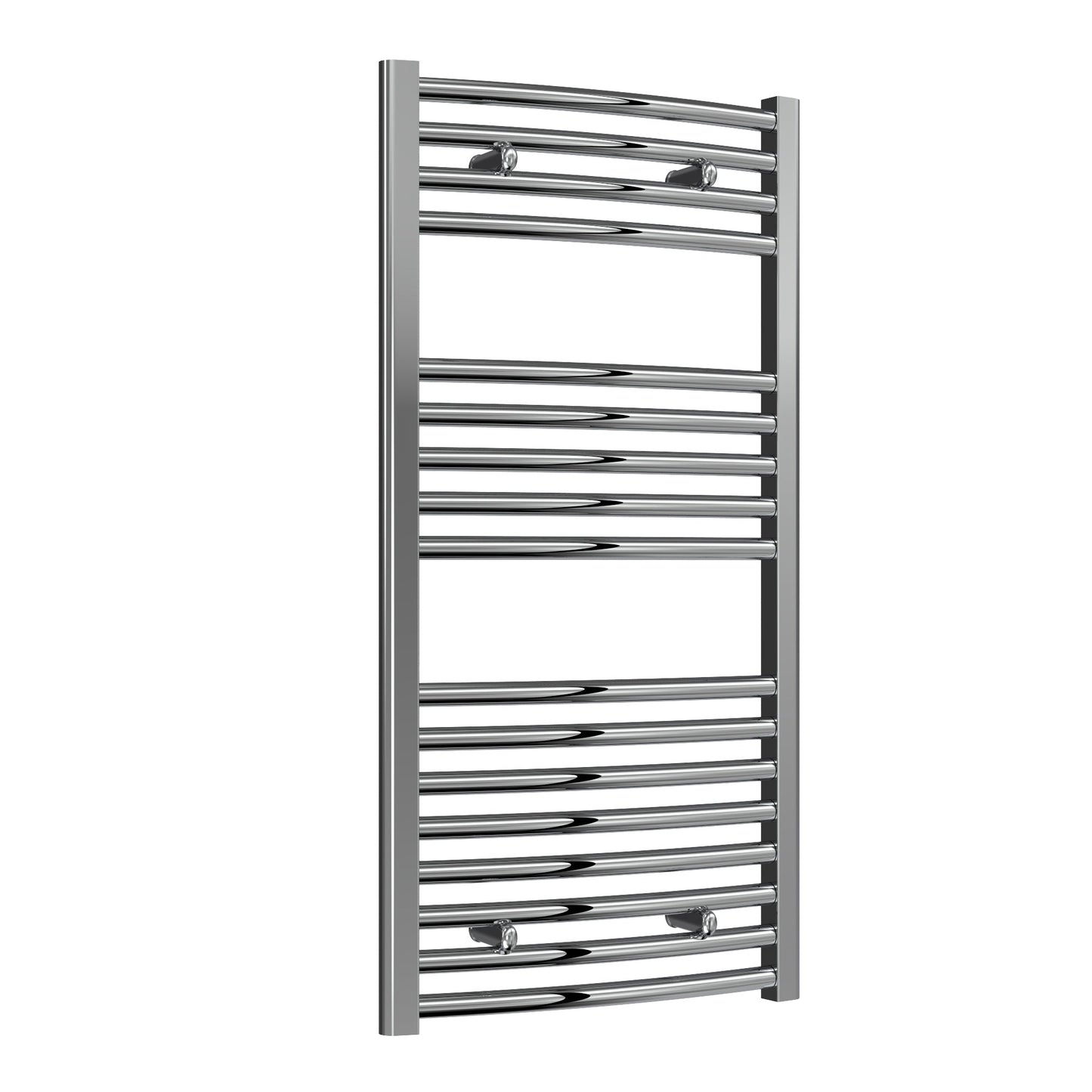 Diva Electric Curved Heated Towel Rail -Various Sizes - Chrome