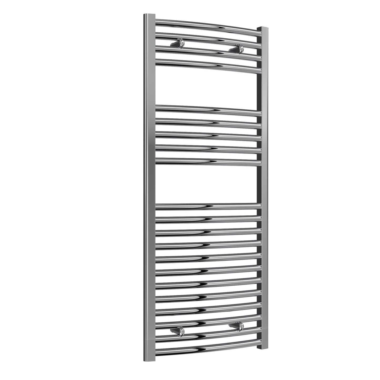 Diva Electric Curved Heated Towel Rail -Various Sizes - Chrome