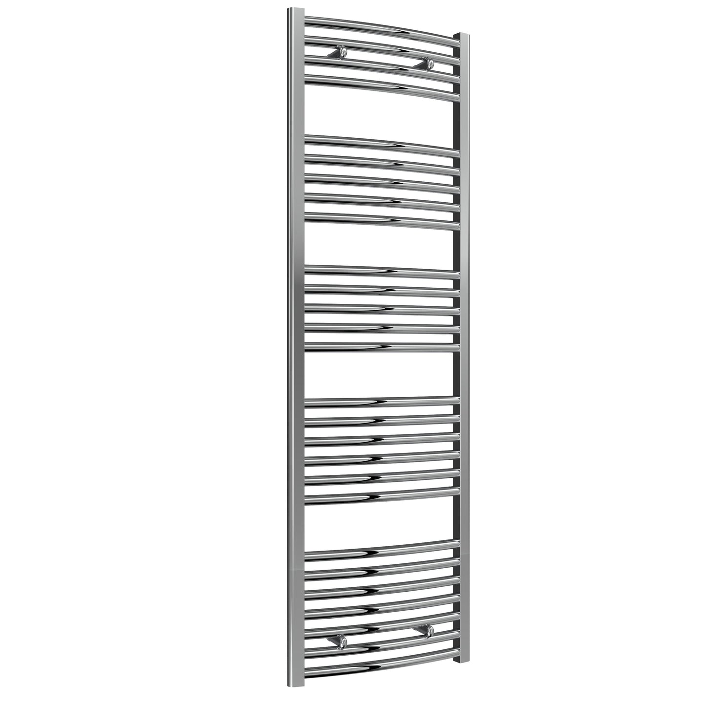 Diva Electric Curved Heated Towel Rail -Various Sizes - Chrome