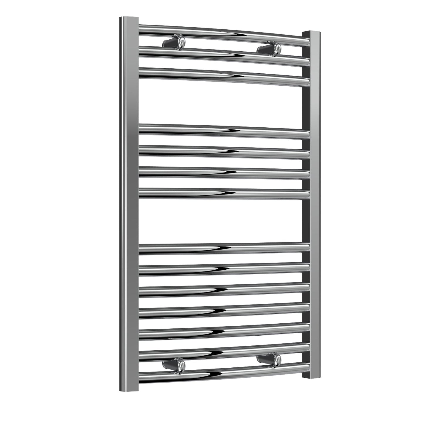 Diva Electric Curved Heated Towel Rail -Various Sizes - Chrome