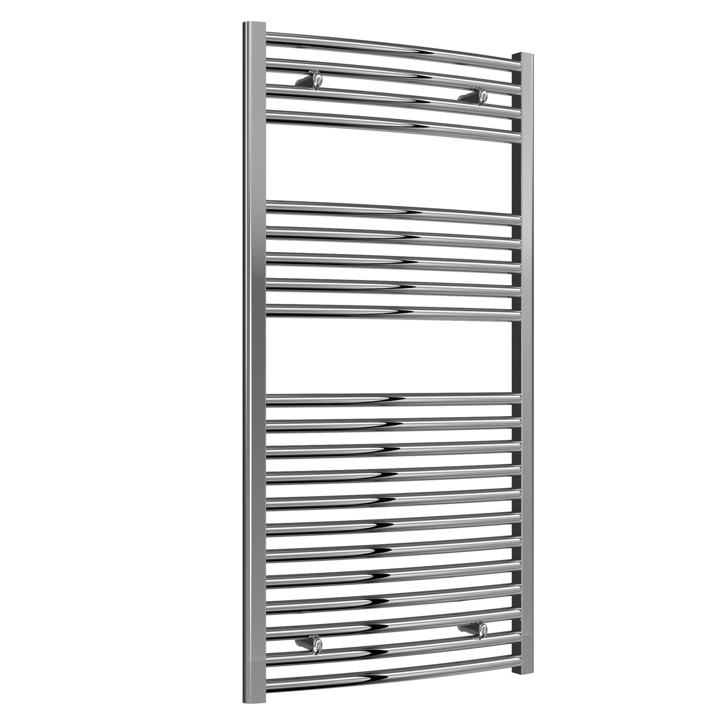 Diva Electric Curved Heated Towel Rail -Various Sizes - Chrome