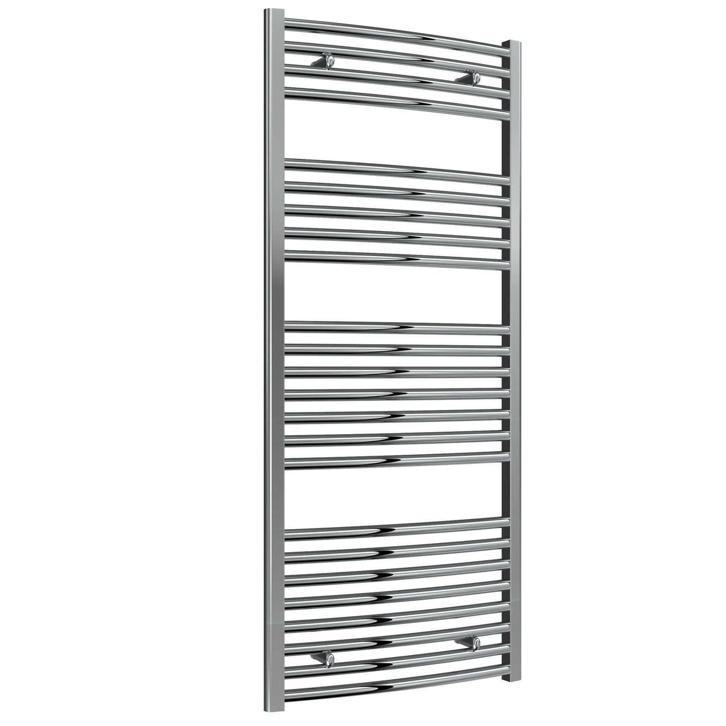 Diva Electric Curved Heated Towel Rail -Various Sizes - Chrome