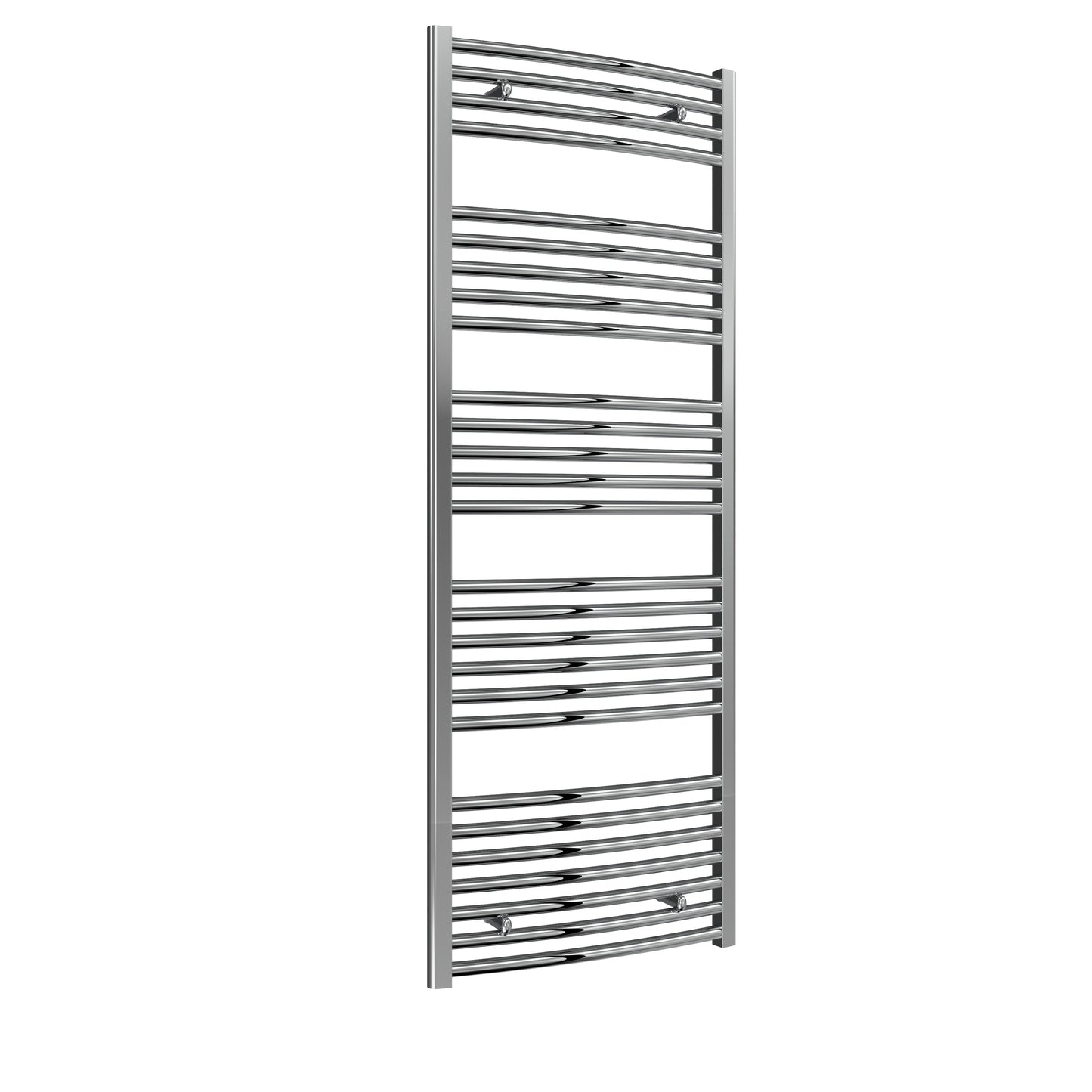 Diva Electric Curved Heated Towel Rail -Various Sizes - Chrome