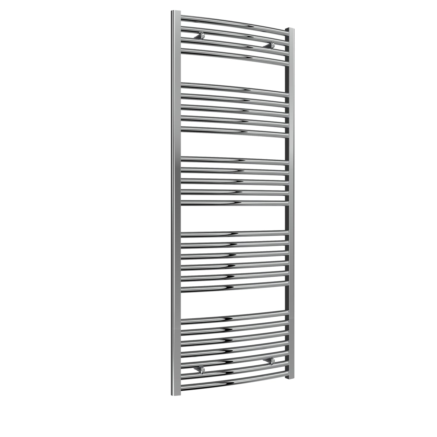 Diva Electric Curved Heated Towel Rail -Various Sizes - Chrome