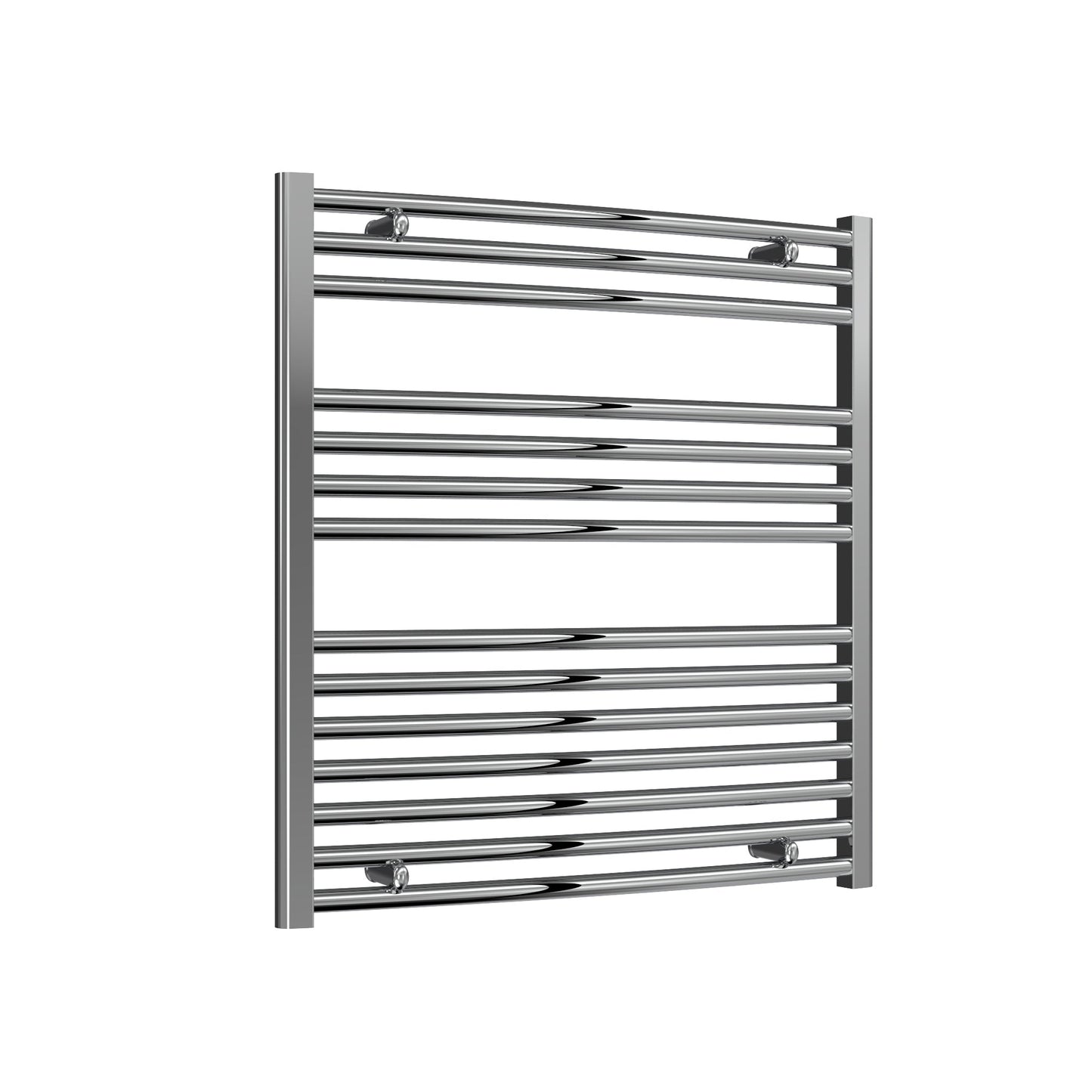 Diva Electric Curved Heated Towel Rail -Various Sizes - Chrome