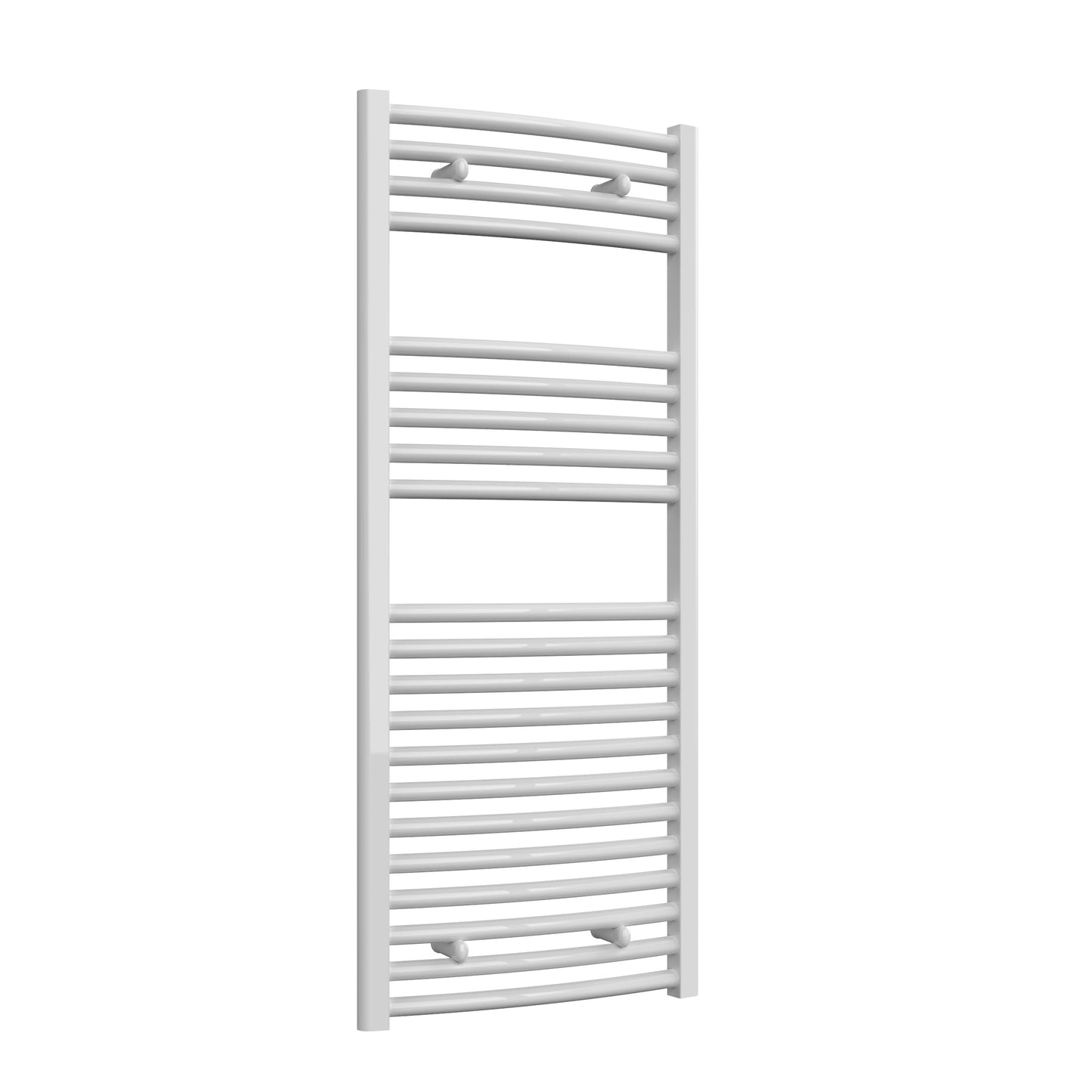 Diva Electric Curved Heated Towel Rail -Various Sizes - White