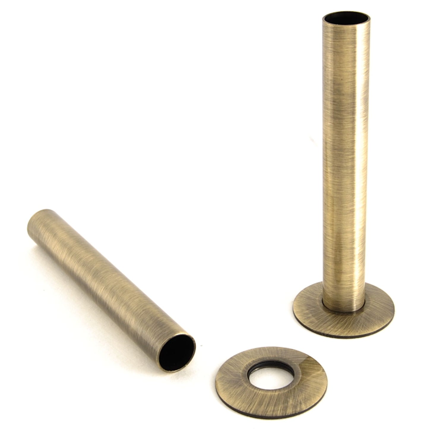 Radiator Pipe Cover Kit 130mm - Antique Brass