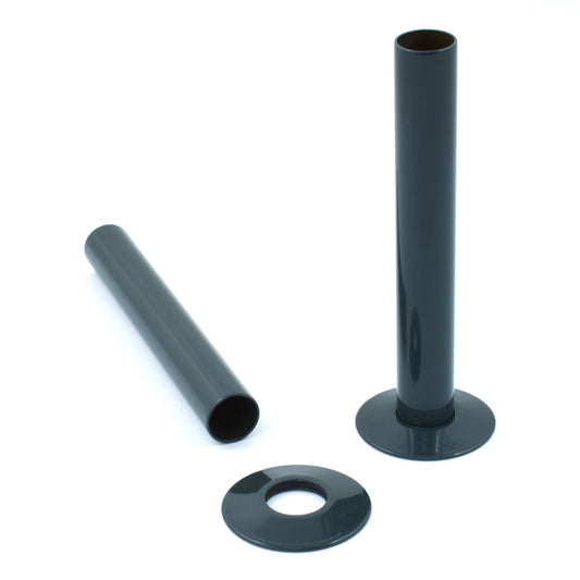 Radiator Pipe Cover Kit 130mm - Anthracite