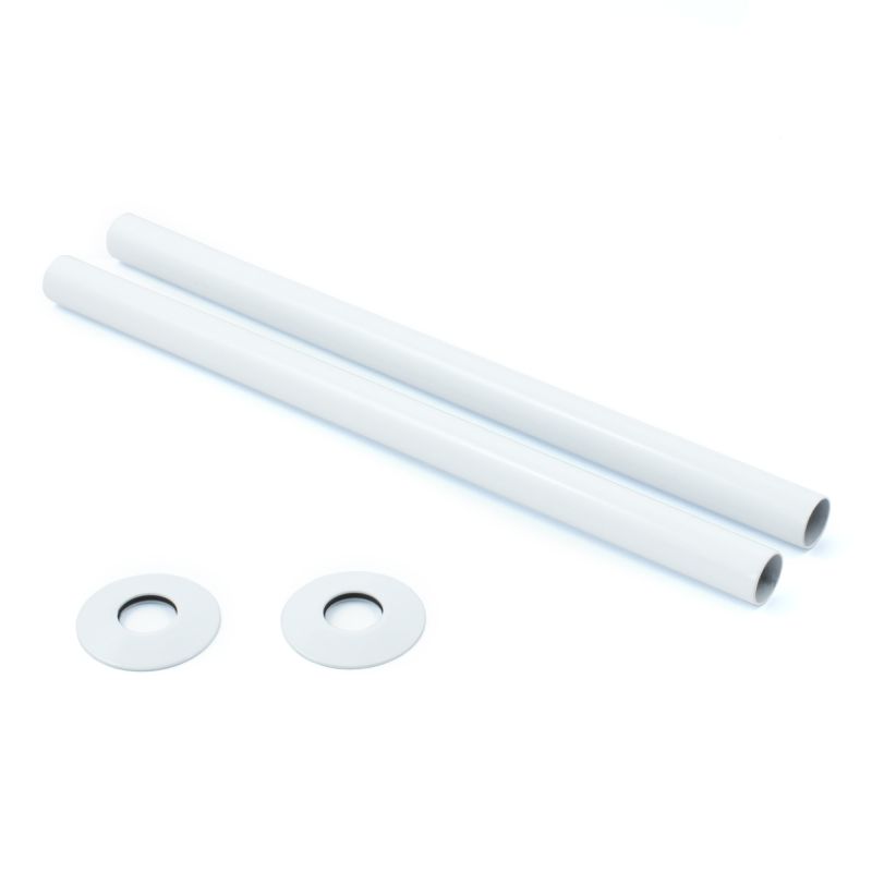 Radiator Pipe Cover Kit 300mm - White