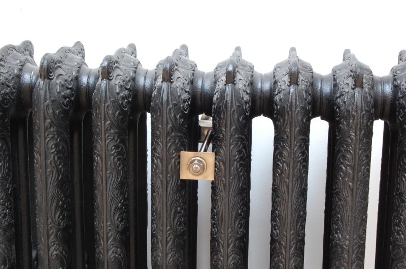 Luxury Cast Iron Radiator Wall Stay - Antique Brass