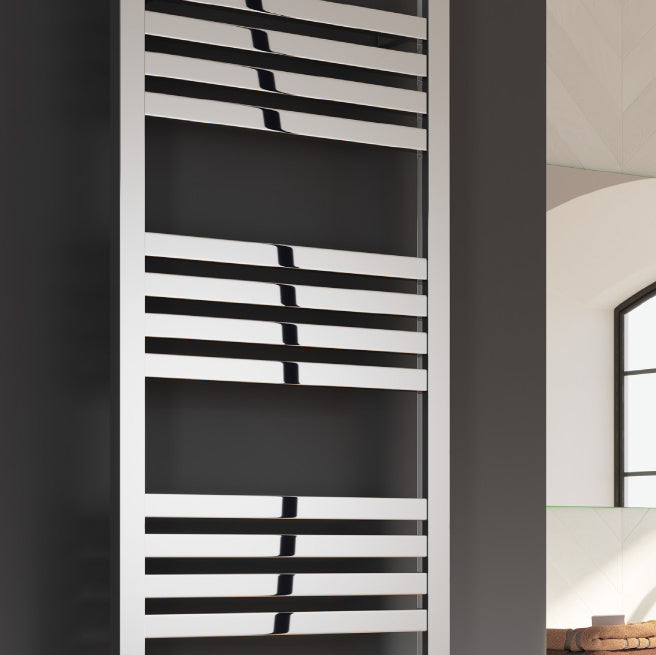 Bolca Electric Aluminium Heated Towel Rail - Various Sizes - Polished Satin