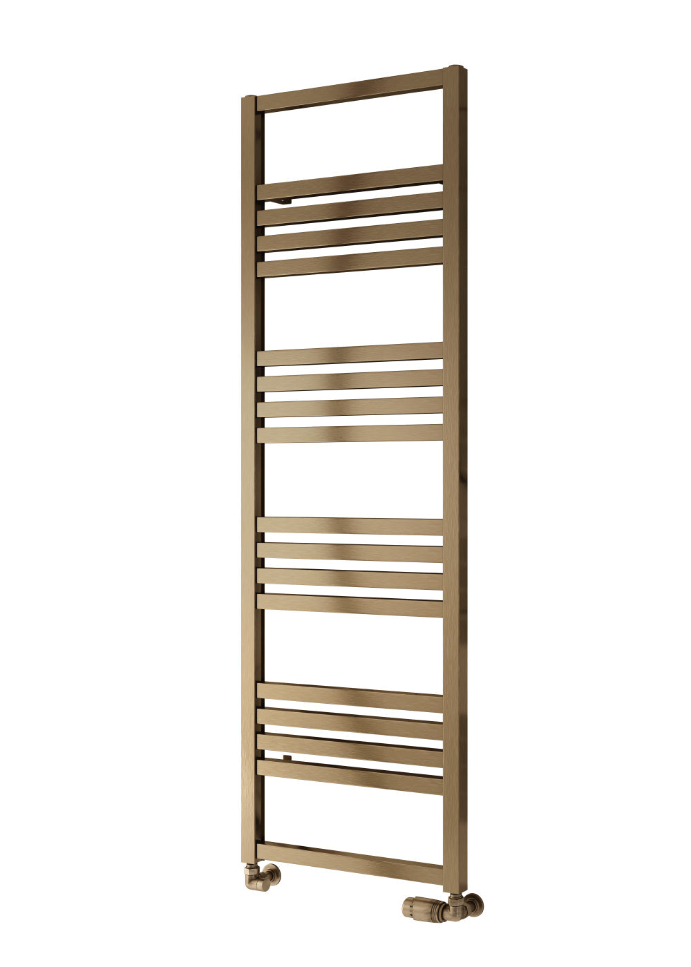 Bolca Electric Aluminium Heated Towel Rail - Various Sizes - Satin Bronze