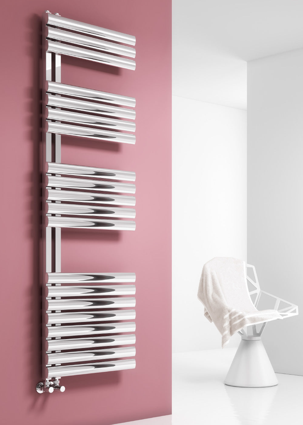 Scalo Electric Stainless Steel Heated Towel Rail - Various Sizes - Polished Stainless Steel