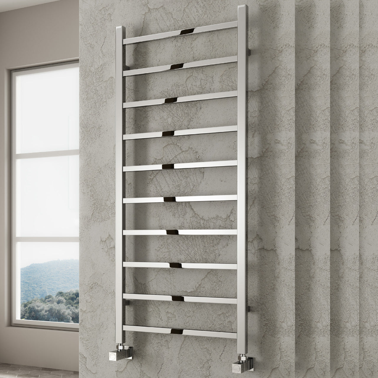 Serena Electric Heated Towel Rail - Various Sizes - Chrome