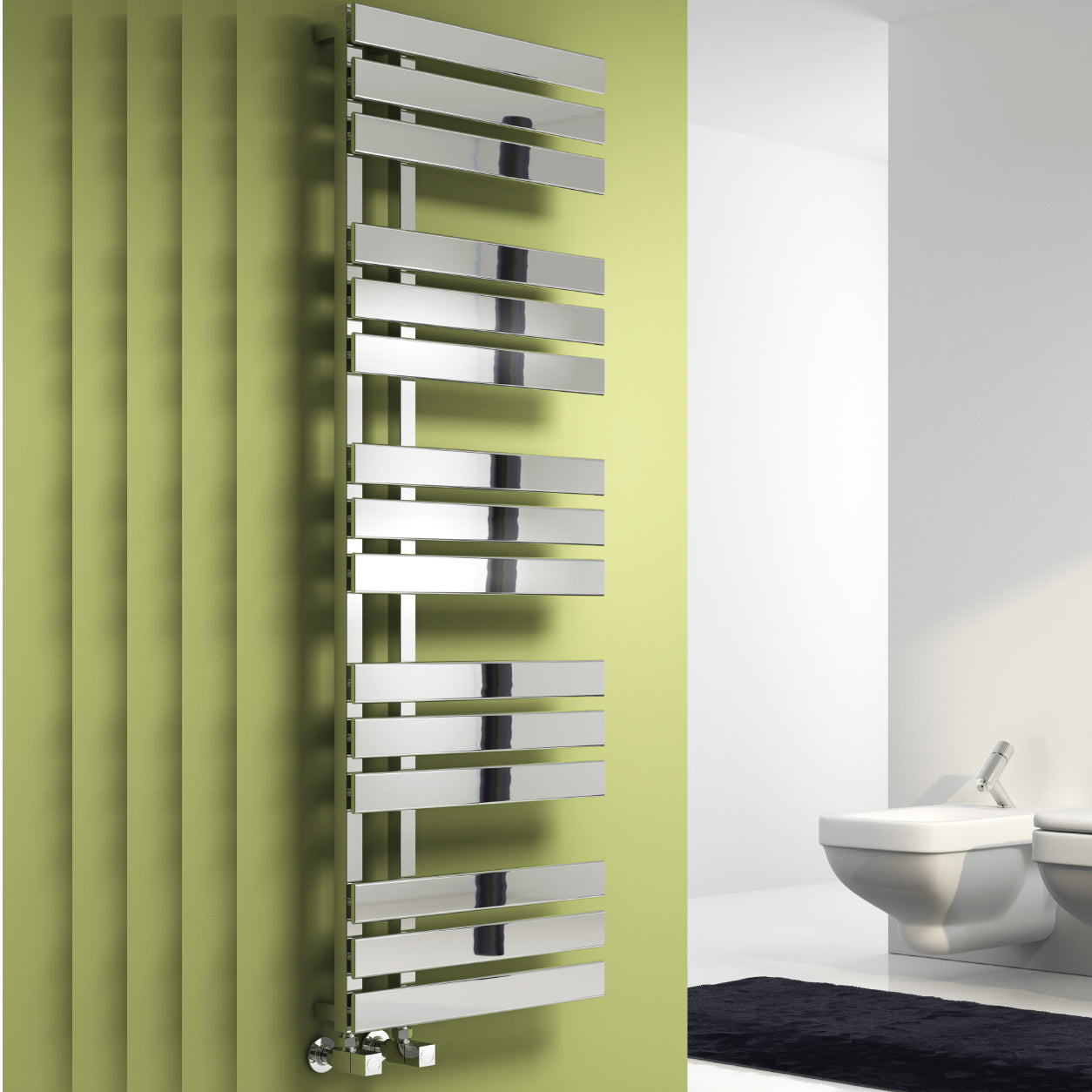 Sesia Electric Heated Towel Rail - Various Sizes - Chrome