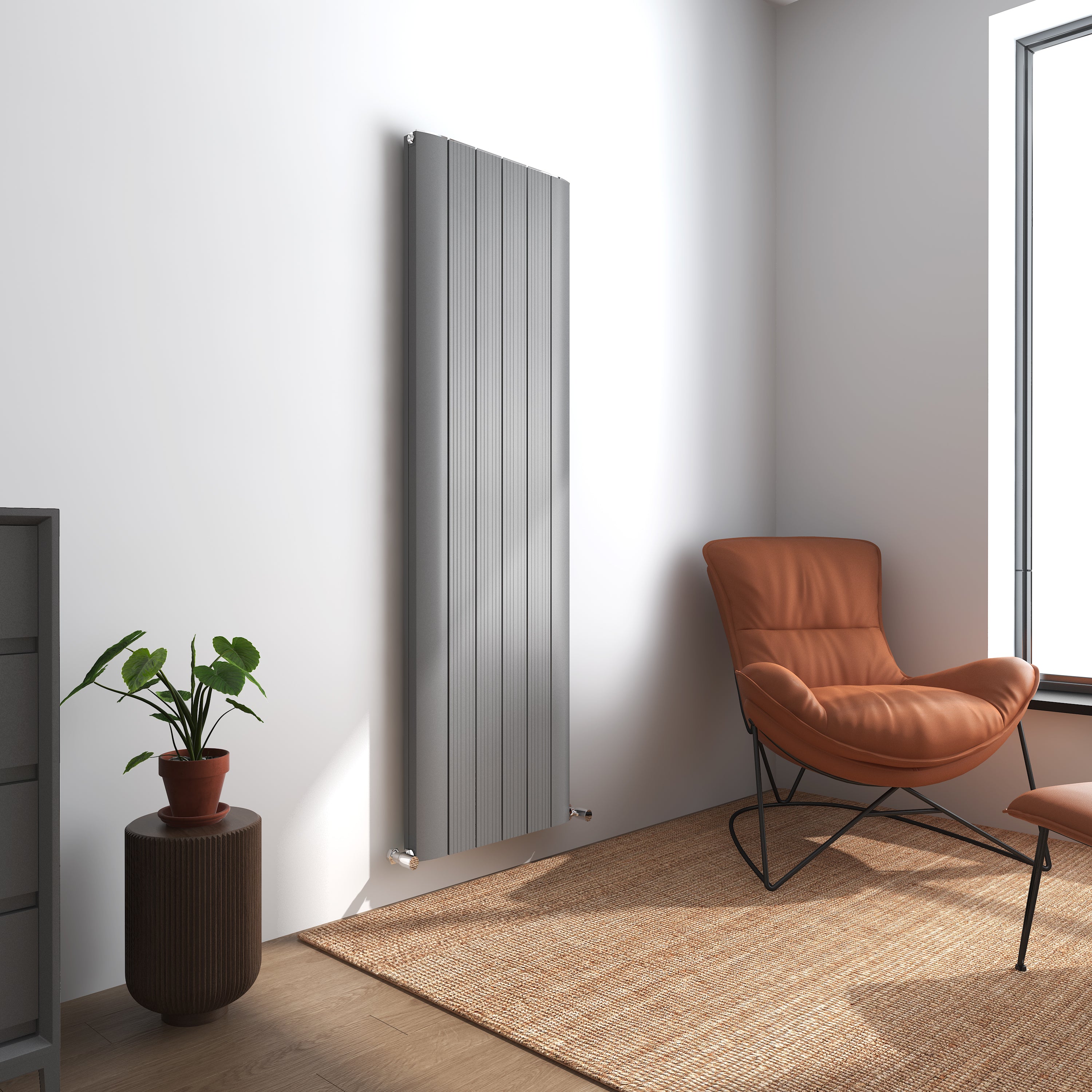 Raiden Vertical Double Aluminium Radiator - Various Sizes - Carbon ...