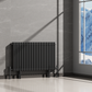 Kolom Horizontal Three Column Radiator - Various Sizes - Black