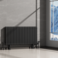 Kolom Horizontal Three Column Radiator - Various Sizes - Black
