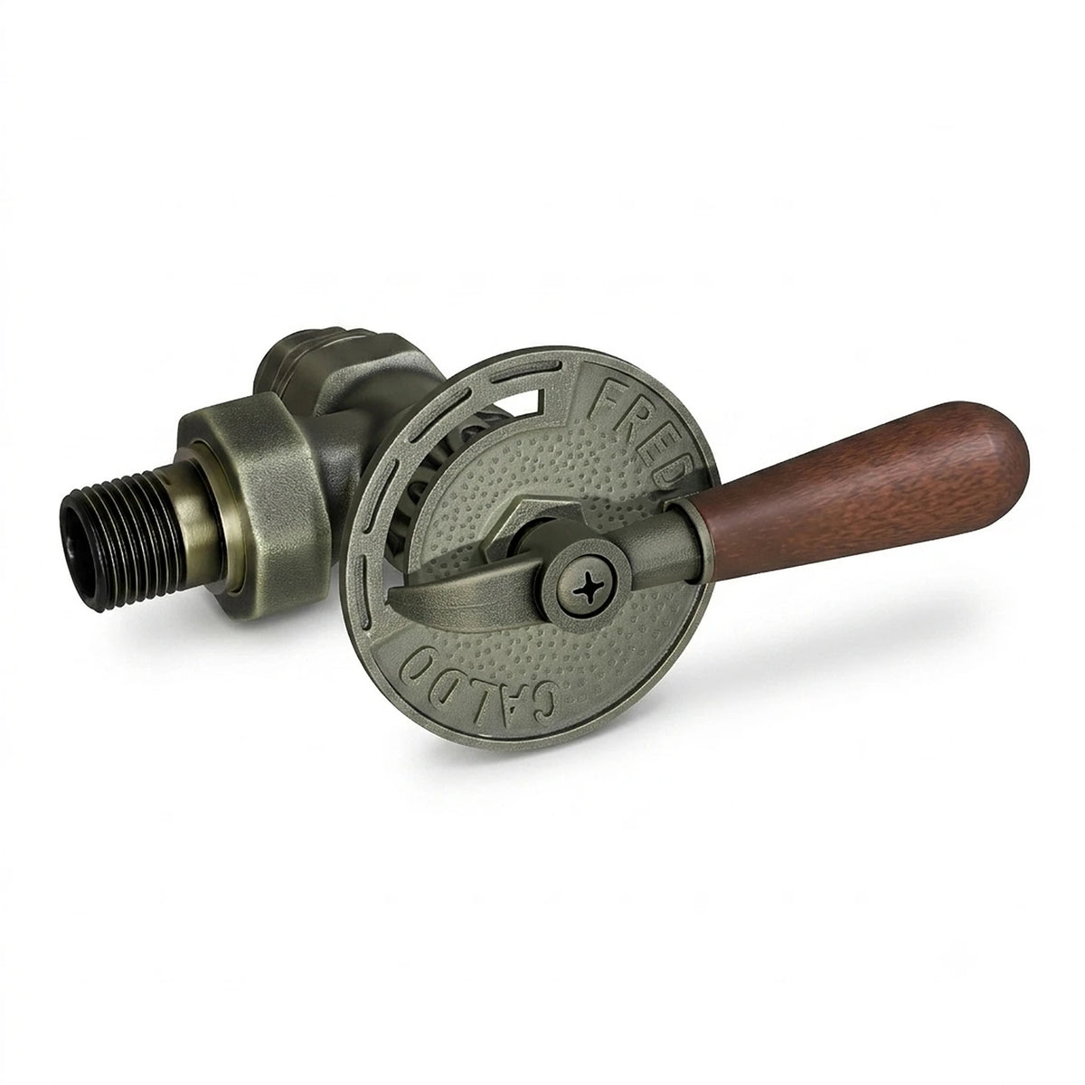 Abbey Lever Manual Radiator Valve Angled - Old English Brass